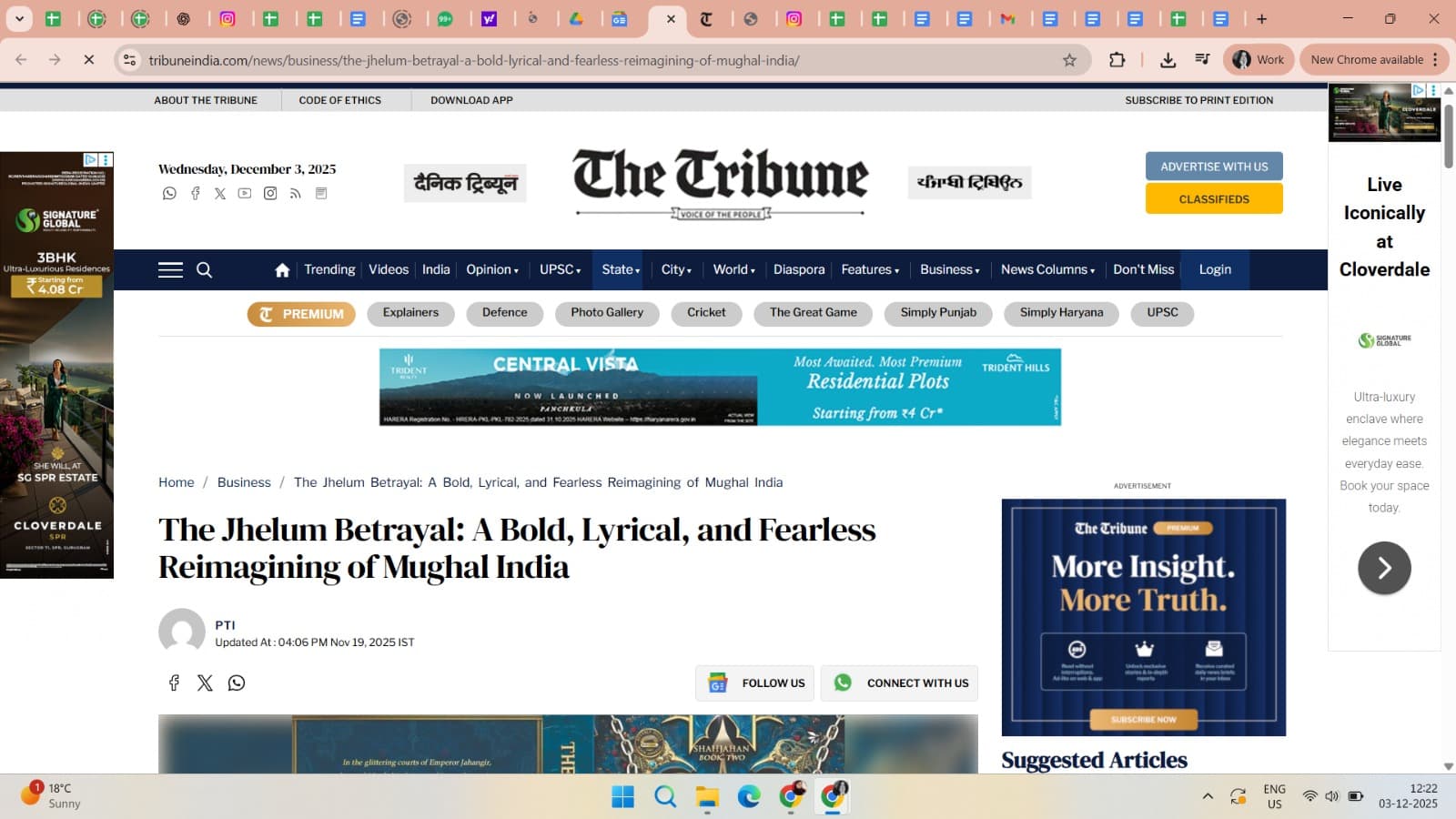 The Jhelum Betrayal - Tribune India